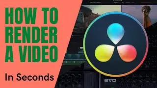 Davinci Resolve - How To Render a Video, In Seconds.  Actually Create the video.