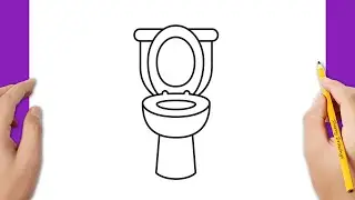 How to draw a toilet