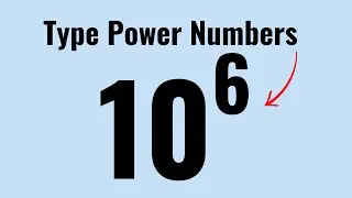 How To Type Power Numbers On Keyboard🔥