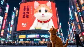 Este Gatito Explora La Ciudad De Tokio Solo #cat #cute #kitten