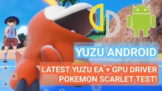 YUZU ANDROID EA - POKEMON SCARLET GAMEPLAY | DEFAULT SETTINGS | SD870 | M TURNIP V23.2.0 R3