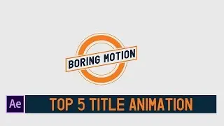 Top 5 Best Free 2D Title Animation Template | Free After Effects Templates
