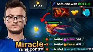 Miracle- SHOWS why he BUYS Bottle for the Safelane with this Hero