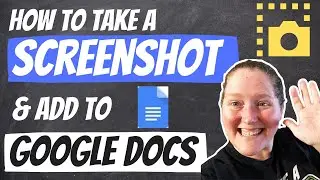 How to Take a SCREENSHOT and INSERT into a Google Docs (for Chrome books)