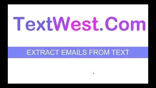 Extract Emails from text / words / sentences / website