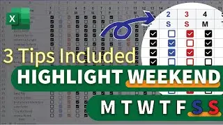 Essential Skills for Office Workers! Create Weekend Auto-Highlight Reports | For All Excel Versions!