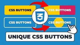 Build 5 UNIQUE CSS Only Buttons | Easy HTML/CSS Tutorial