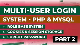 Multiple User Login in Php Cookies & Session - Like Gmail with Verification [Part-2]