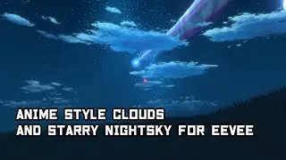 Tutorial: Anime style clouds and starry nightsky in blender