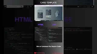 flip card design using HTML and css #thundercoding