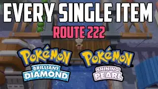 EVERY Item in Route 222 - Pokémon Brilliant Diamond & Shining Pearl