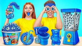 Blue Food Challenge | Epic Food Battle by Multi DO Challenge