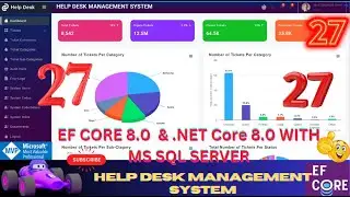 EP 27 Help Desk Management System EF Core NET Corell .NET 8.0 Tickets, Users, Roles, Audit Logs 🚀💥