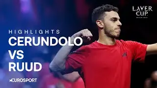 Cerundolo lands the first point for Team World | Laver Cup 2024