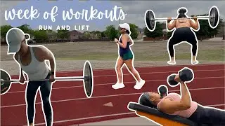 RUN and LIFT my weekly split | Running and Gym Workouts, Training for a 10k PR