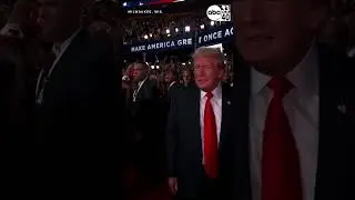 Former President Donald Trump makes his RNC Entrance