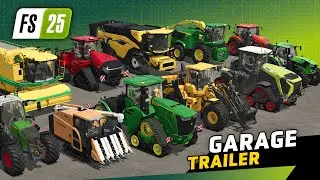 🚜 Machines of Farming Simulator 25 - GARAGE TRAILER