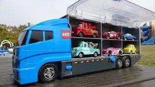 13 minicars ☆ Blue convoy truck [Marine Park]