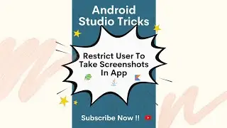 Android studio tricks | How to restrict user to take screenshot in app |Disable screenshots| #shorts