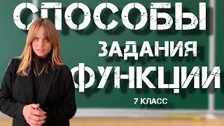 СПОСОБЫ ЗАДАНИЯ ФУНКЦИИ