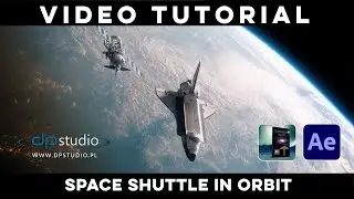 Space Shuttle in Orbit | Video Tutorial | After Effects | Element 3D | Universe Pack