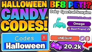 All FREE BF8 Pet & Halloween Candy Codes - Arm Wrestling Simulator Codes Roblox