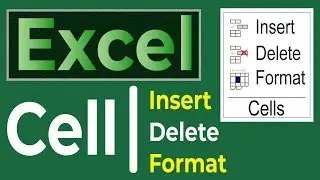 Insert Cell, Delete Cell, Format Cell | Excel Tutorial in Bangla ||