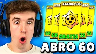 YA TENEMOS DROPS LEGENDARIOS GRATIS Y ABRO 60 en TOTAL *MI MEJOR APERTURA* en BRAWL STARS