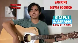 CHORD SIMPLE GAMPANG (Vampire - Olivia Rodrigo) (Tutorial Gitar) Easy Chords!