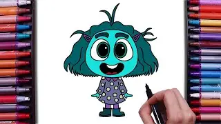 How to Draw Envy from Inside Out 2 | Easy Step-by-Step Tutorial For Everyone