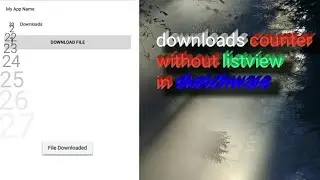 Downloads counter example without listview | sketchware tutorials