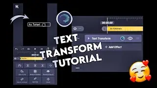 How To Use Text Transform Effect In Alight Motion | Alight Motion Text Animation