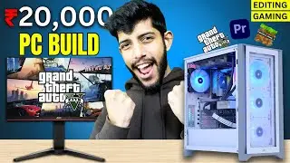 20,000/- Rs Cheapest ⚡ Best Budget Gaming PC Build! 🔥 For 4k Gaming, Editing, Student, Office Work