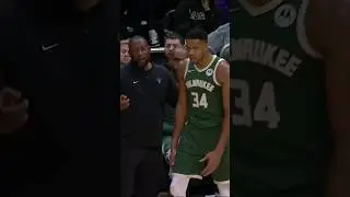 Giannis said NO to the sub & MADE his COACH put him BACK IN THE GAME!👀