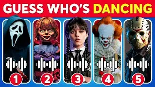 Guess The Horror MOVIE Character Dancing 😱🔪 Ghost Face, Chucky, M3GAN, Vecna and more!