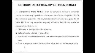 17 - Methods of Setting Advertising Budget