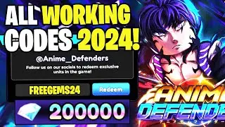 *NEW* ALL WORKING CODES FOR ANIME DEFENDERS IN 2024! ROBLOX ANIME DEFENDERS CODES