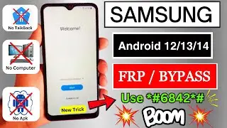 Finally New Method 🔥 2024 | Samsung Frp Bypass Android 12/13/14 Without Pc | Google Account Remove