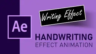 Handwriting Effect Animation | Adobe After Effects Tutorial