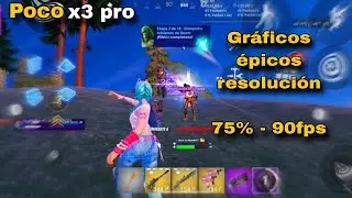 FORTNITE MOBILE - POCO X3 PRO  90FPS ✅ - 2024🤔 No lag