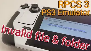 RPCS3 PS3 Emulator ISO Games Booting Fail  Invalid  File & Folder Fix