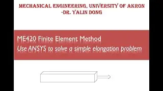 Chapter 1: Using ANSYS to solve a simple elongation problem