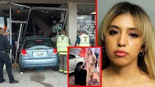 She Drove Her Car Into A Store And Then CALLED AN UBER To Escape!