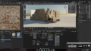 process to create 3d wall rubble models in blender / part of my process | blender 3.4