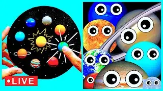 Learn Planets and Do Crafts for BABY 🪐🌎🔭 | Mercury Venus Earth Mars Jupiter Saturn Uranus Neptune