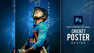 Unleash the Cricket Fever: Epic Cricket Poster Design Speed Art Tutorial 2024