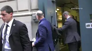 Jeff Bezos, the Amazon CEO outside The Yale Club in NYC