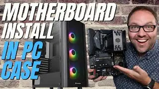 How to Install Motherboard in Case (Gigabyte X570 Aorus Elite WiFi in Thermaltake V250)