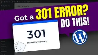 301 Redirect in WordPress Using Redirection Plugin - Solve 404 Errors on WordPress Website Tutorial