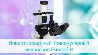 Инвертированный, тринокулярный, планахроматический микроскоп Биолаб-И: видеообзор